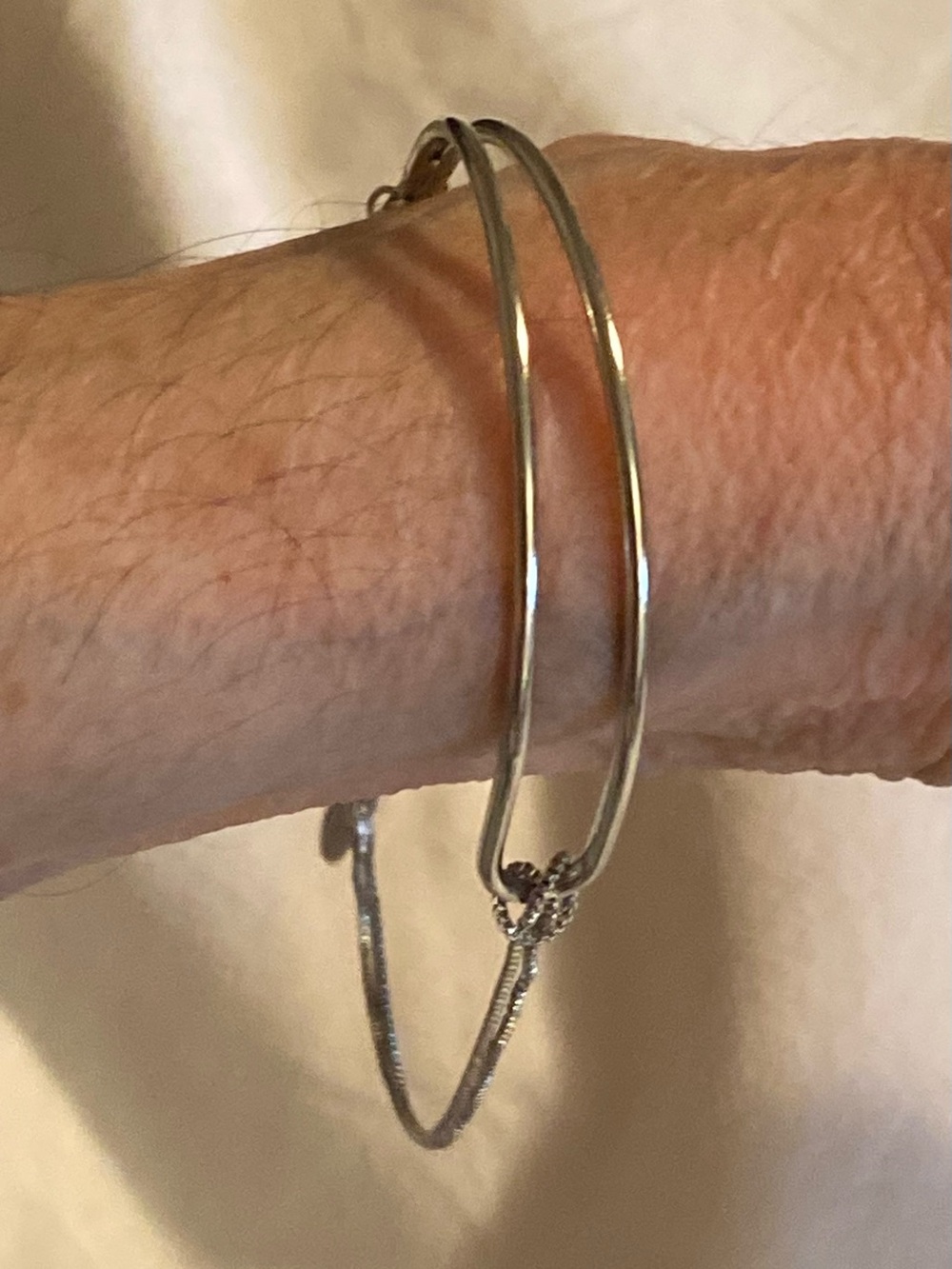 Stainless Steel Twist Cuff Bracelet Adjustable Silver Tone New